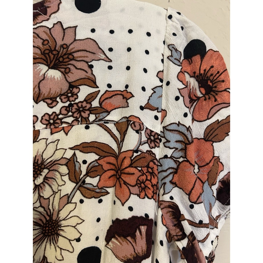 Anthropologie Maeve Floral Aubrey Tie Waist Wrap Dress 2 S Boho Resort Feminine - Picture 10 of 10